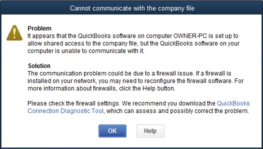 Company File Is Missing or Cannot Be Found in QuickBooks