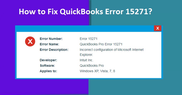 QuickBooks Error 15271