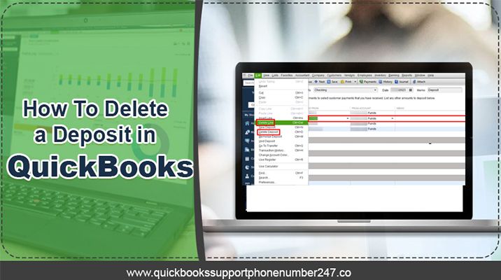 How to delete a deposit in QuickBooks