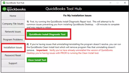 Choose-QuickBooks-Install-Diagnostic-tool-Screenshot