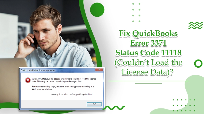QuickBooks Error 3371 Status Code 11118 banner