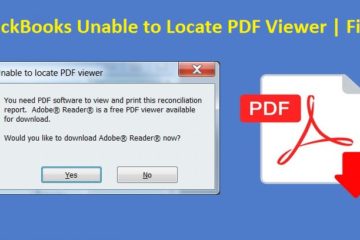 QuickBooks Unable to Locate PDF Viewer