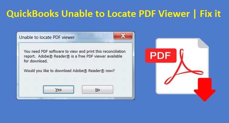 QuickBooks Unable to Locate PDF Viewer